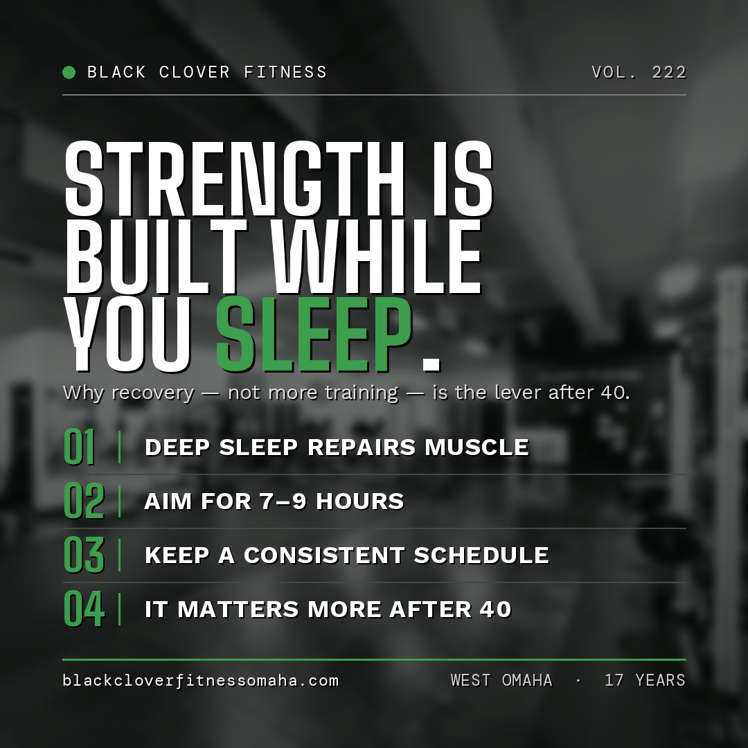 Strength Is Built While You Sleep