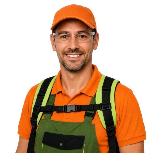 We'll Get Em pest control technician ready to help customers