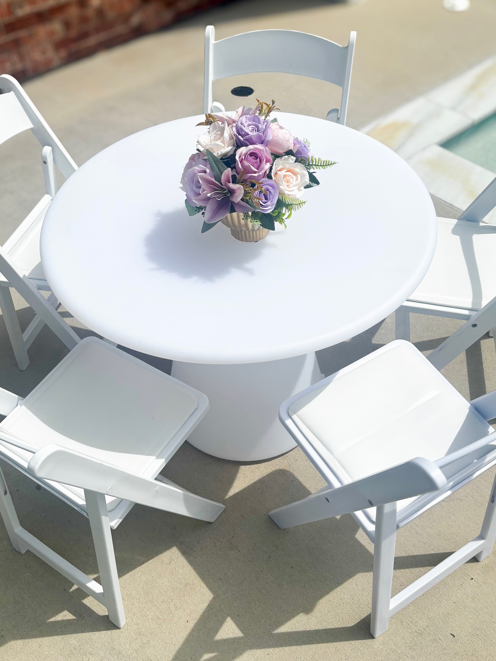 Beautiful event table setup in Houston TX