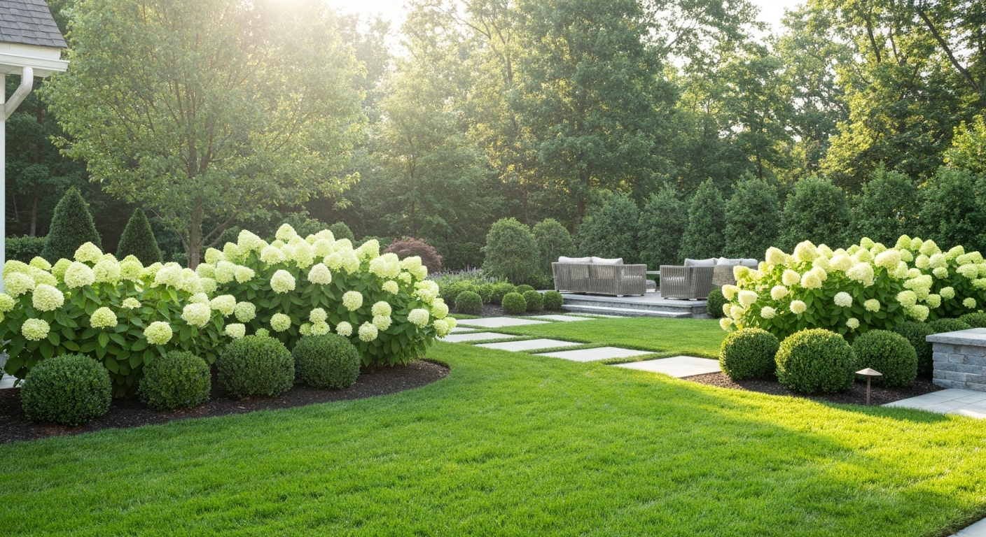 Landscaping contractor website example homepage