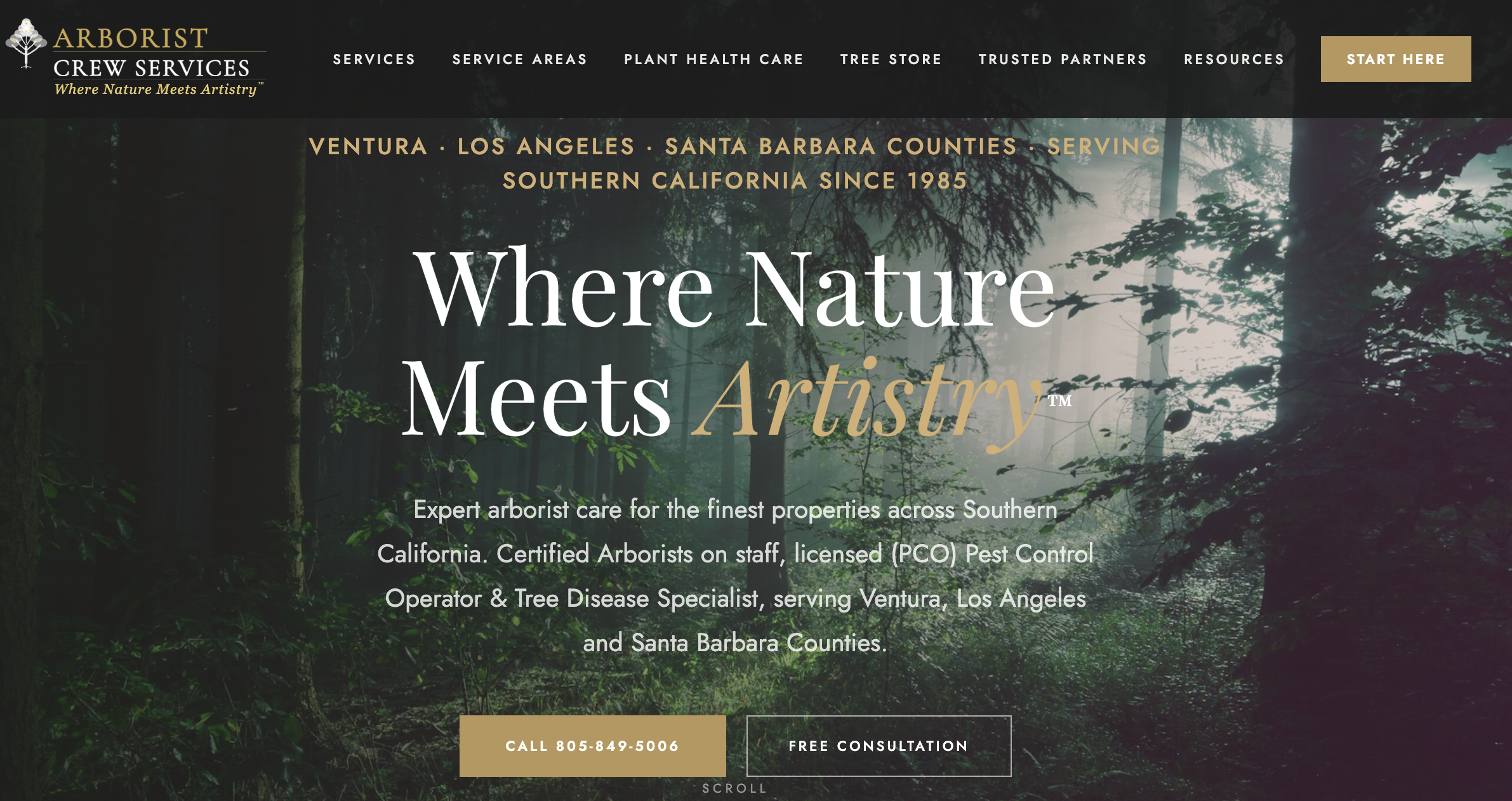 Arborist Crew Services Website