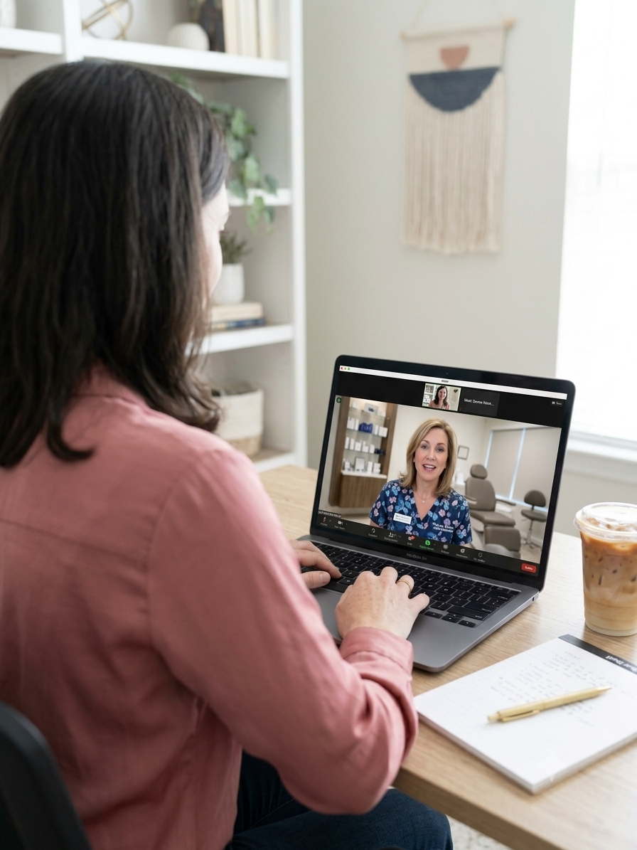 JP Growth Solutions founder on a discovery call with a practice owner
