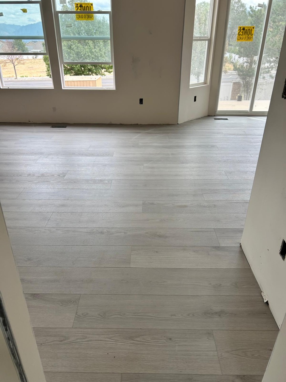 Light Grey LVP Flooring