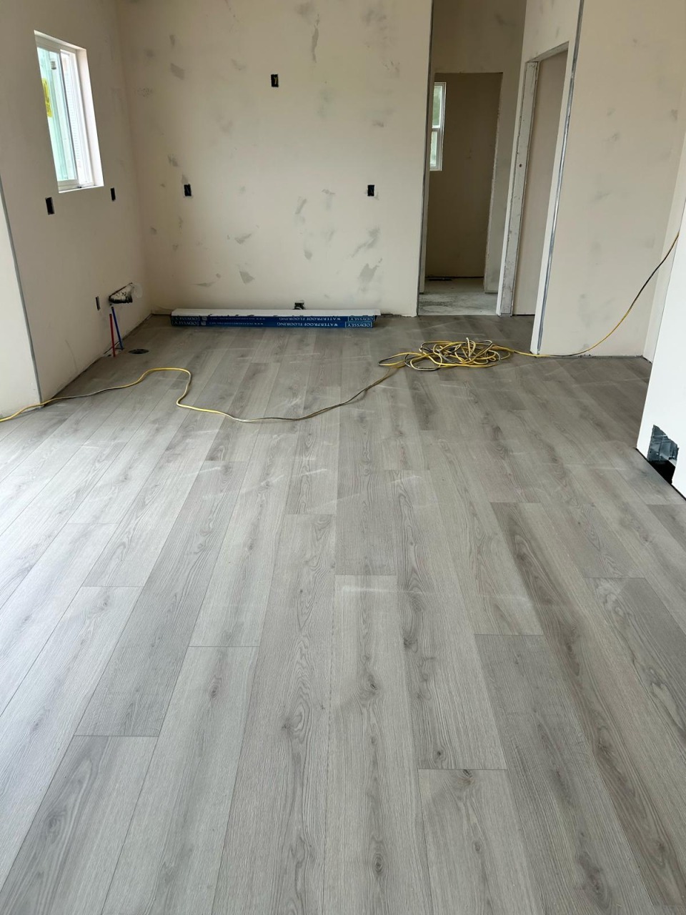 Grey Vinyl Plank Living Space