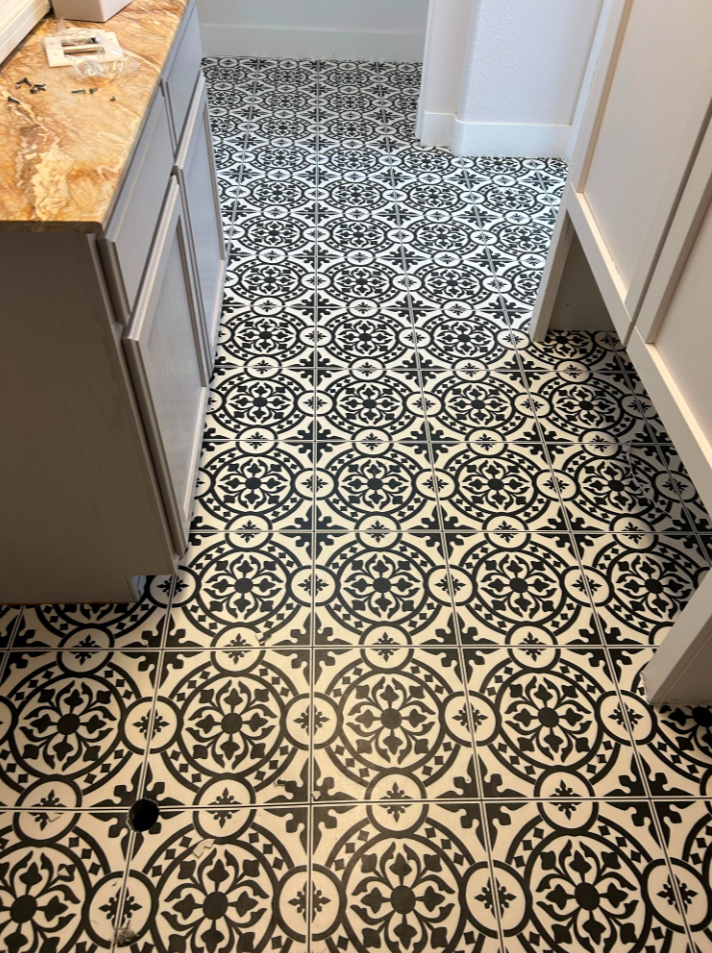 Patterned Tile Flooring