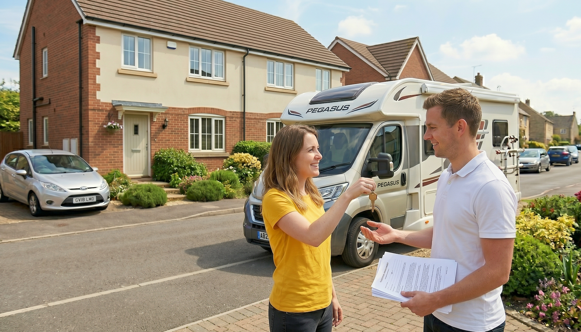 couple at handover