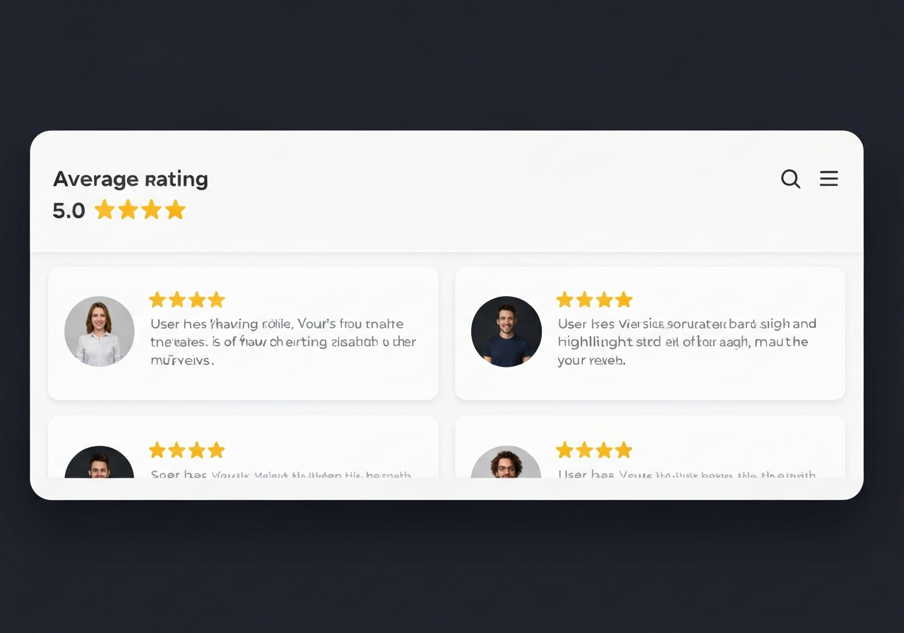 5-Star Reviews Summary Profile