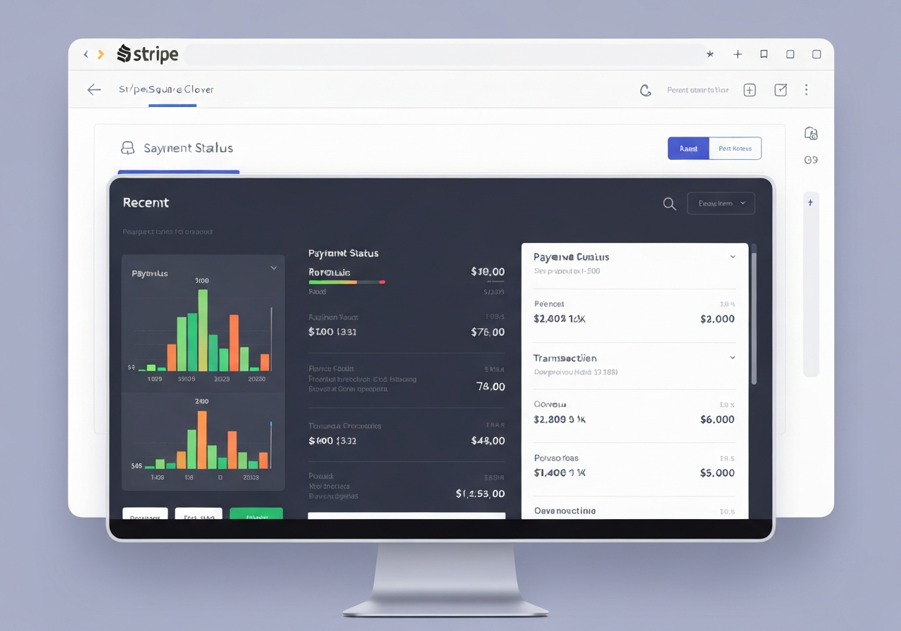 Payment processing dashboard