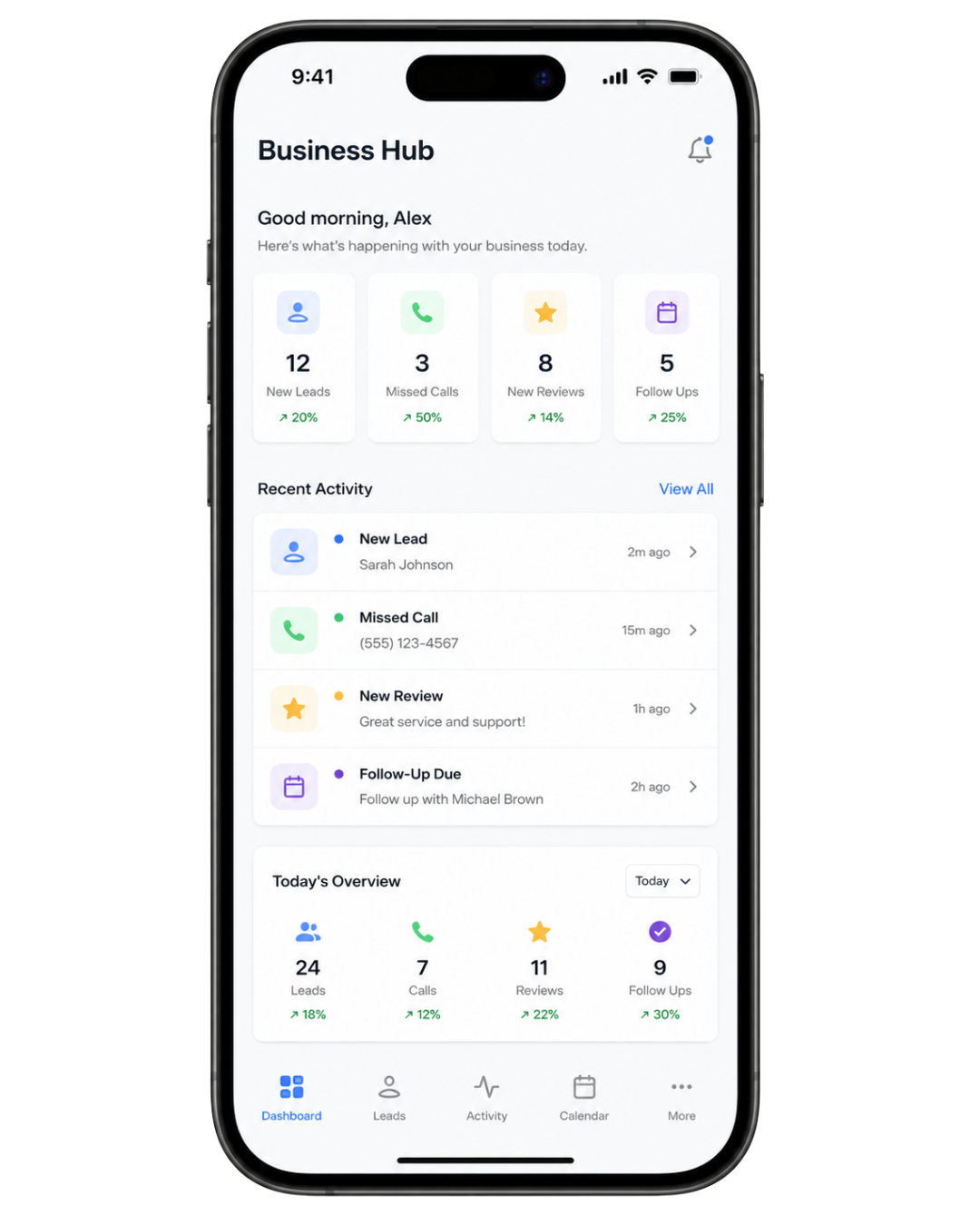 Business App Mockup