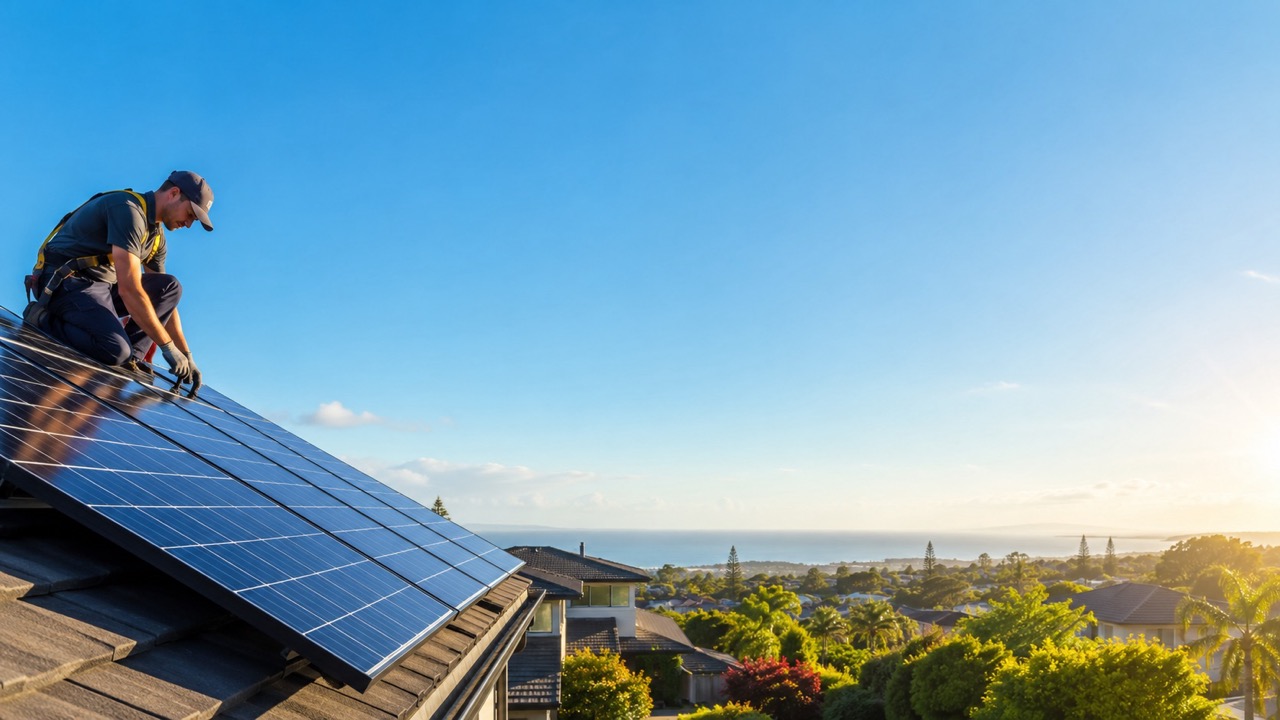 Solar panel installation
