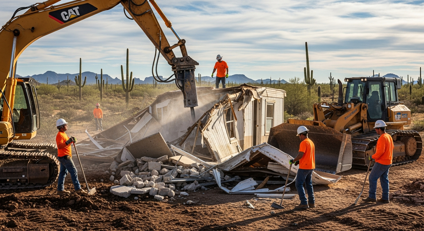 Mobile Home Demolition in Phoenix