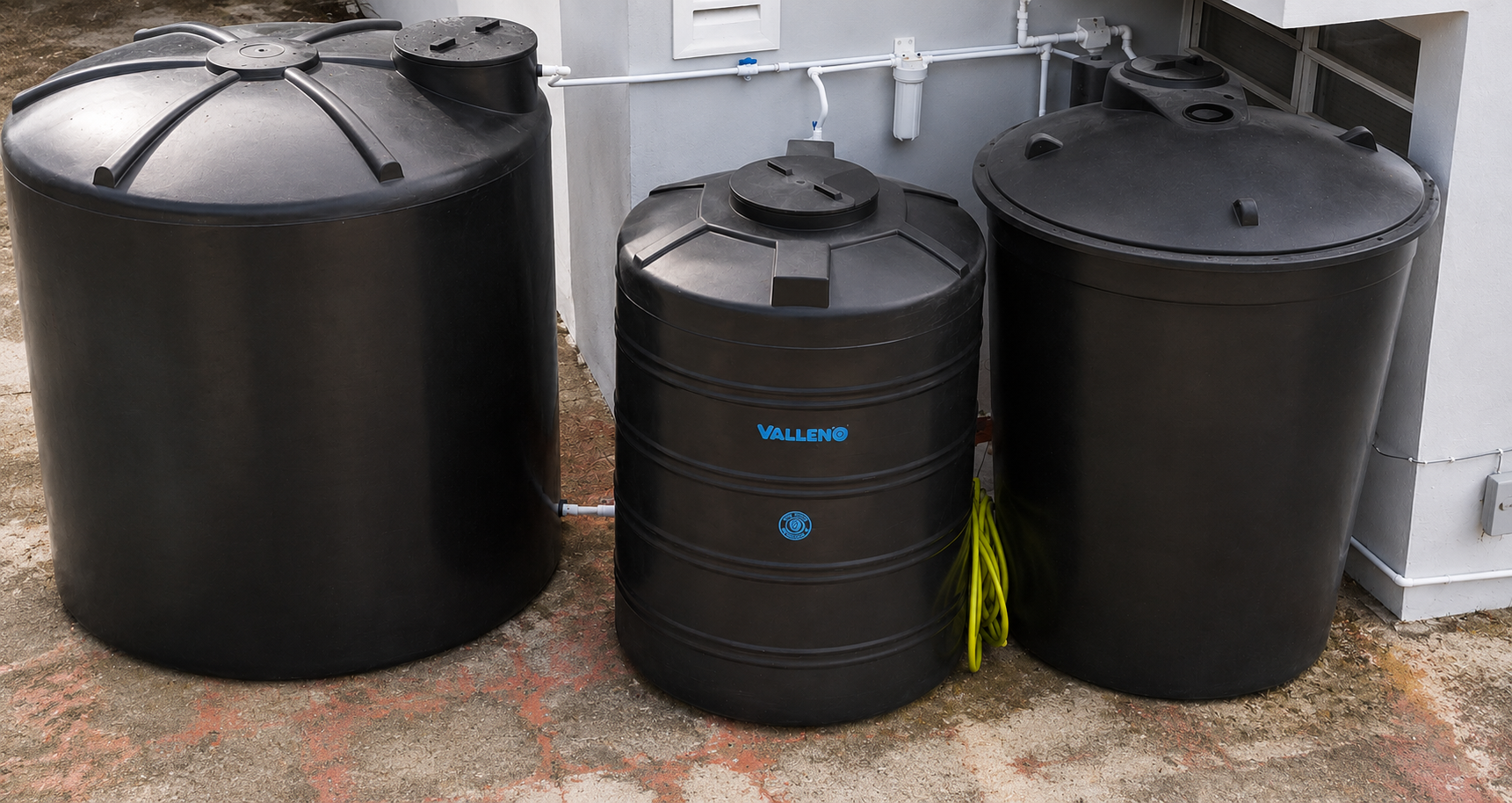 1,750-gallon reserve water tanks