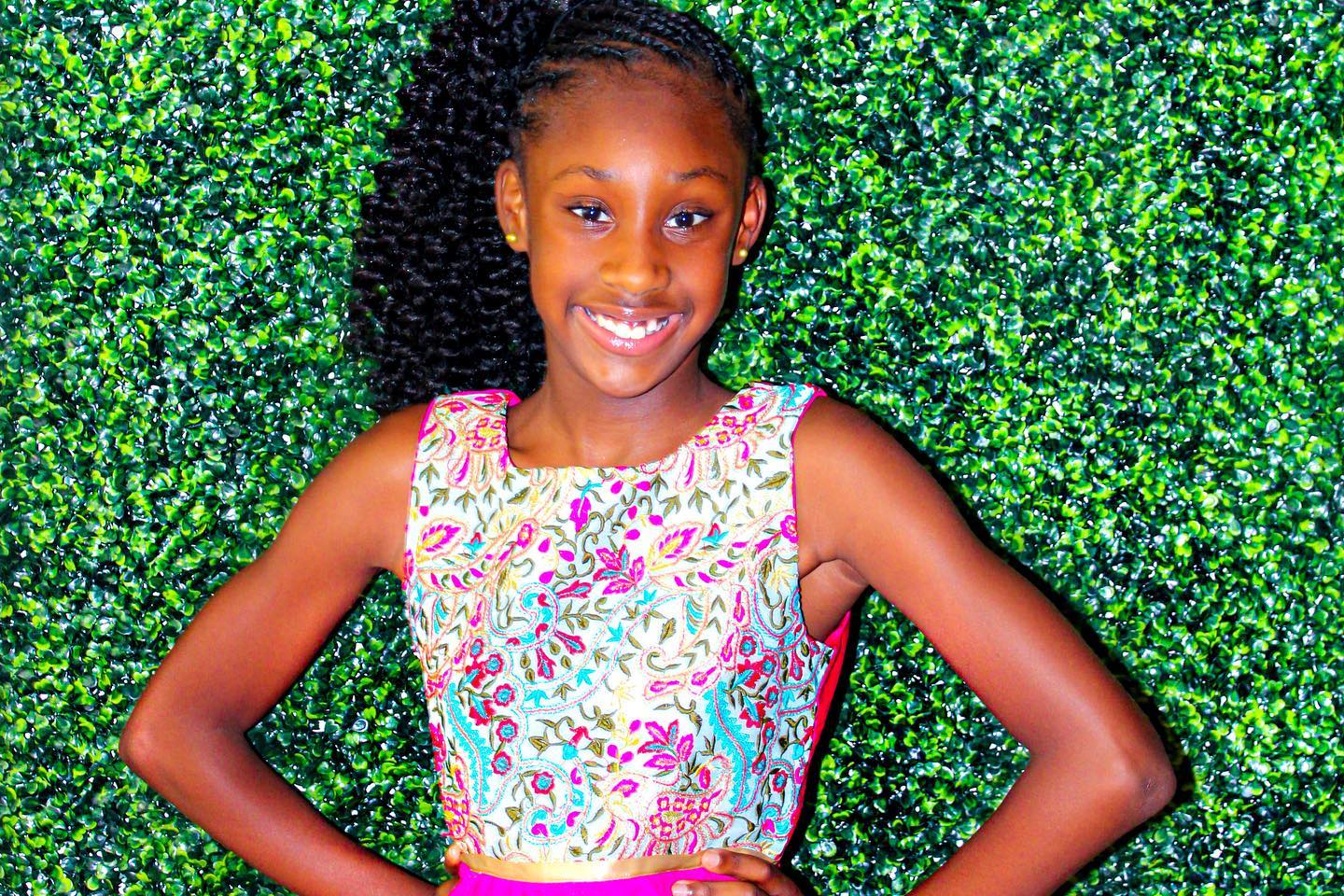 Confident girl ages 9-12 in Little Ladies Elite virtual membership
