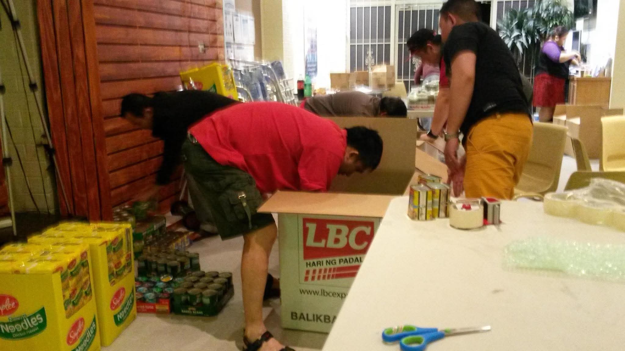 Hamper preparation and community support