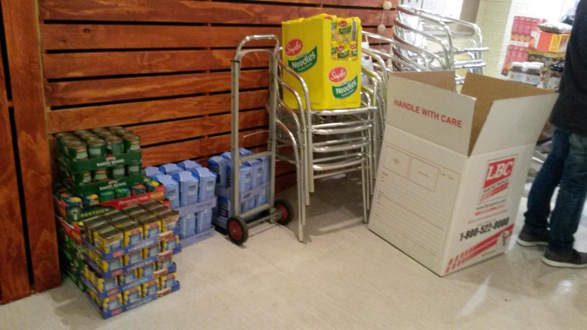 Hamper preparation and community support