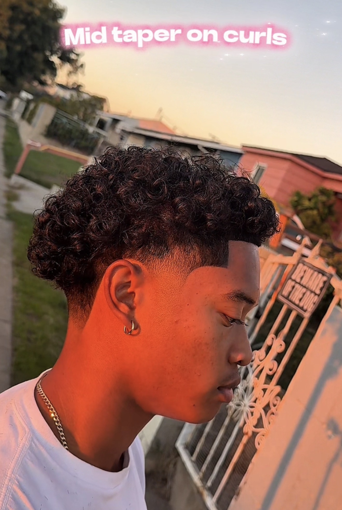 Mid taper on curls