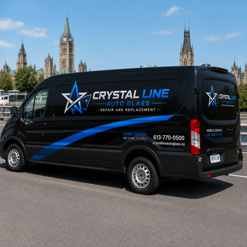 Crystal Line Auto Glass Mobile Service Van in Ottawa