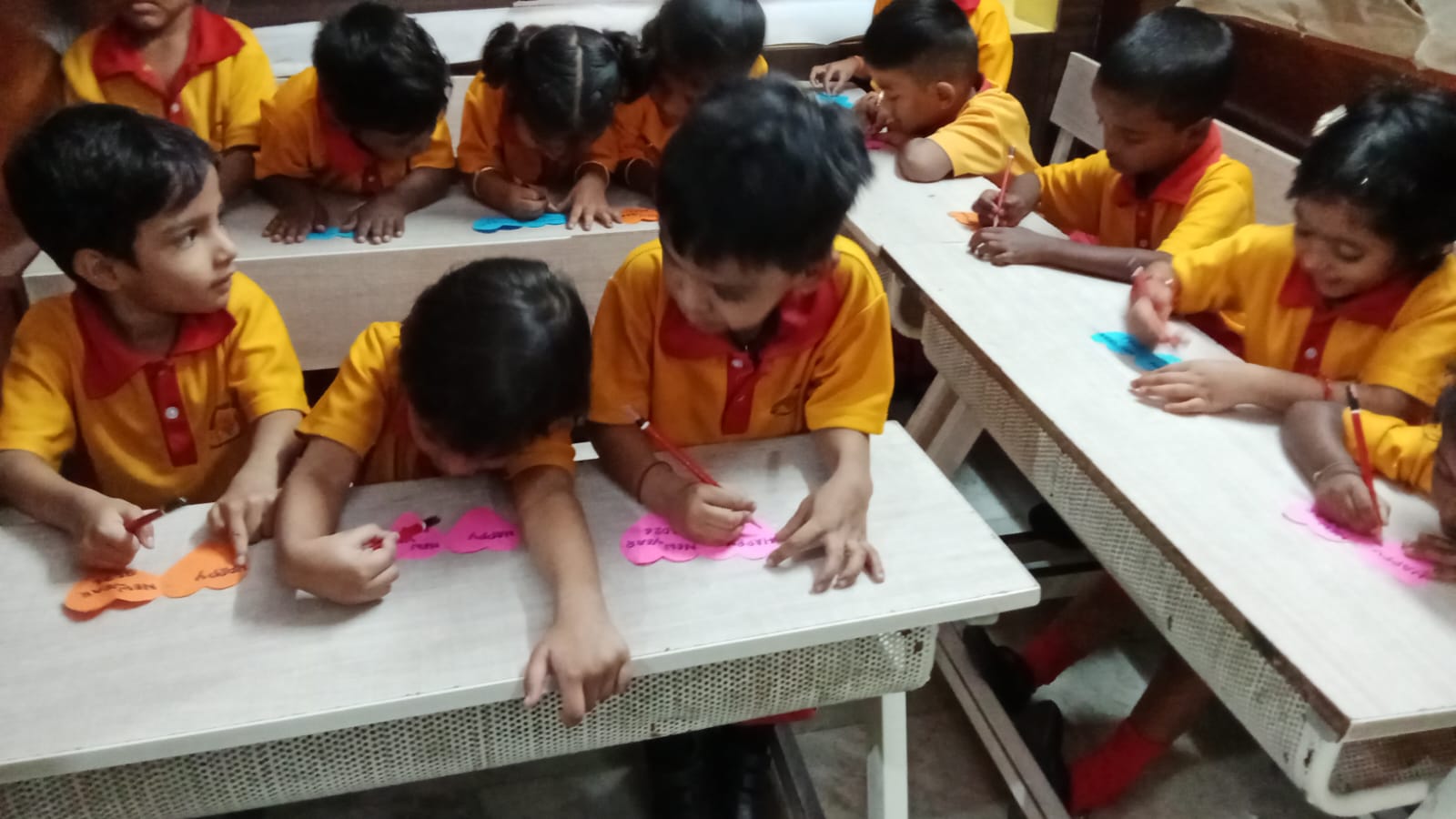 Students engaged in classroom activity