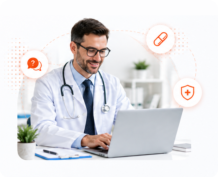 Doctor using GoWello