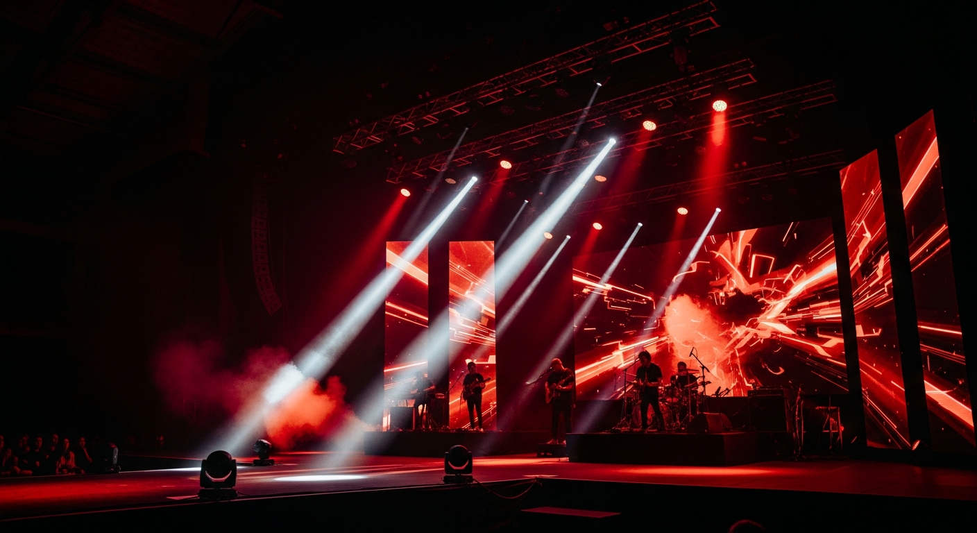 Live concert stage
