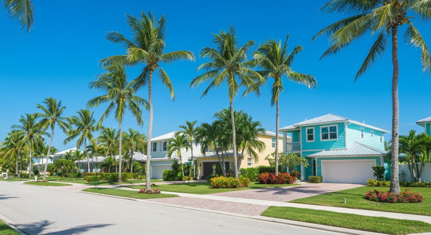 Florida neighborhood background