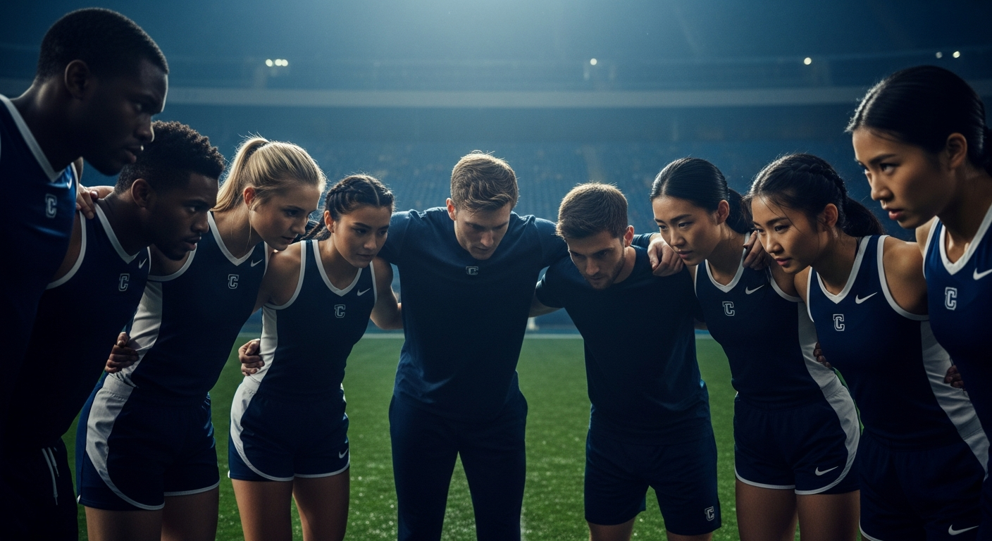 Struggling athlete