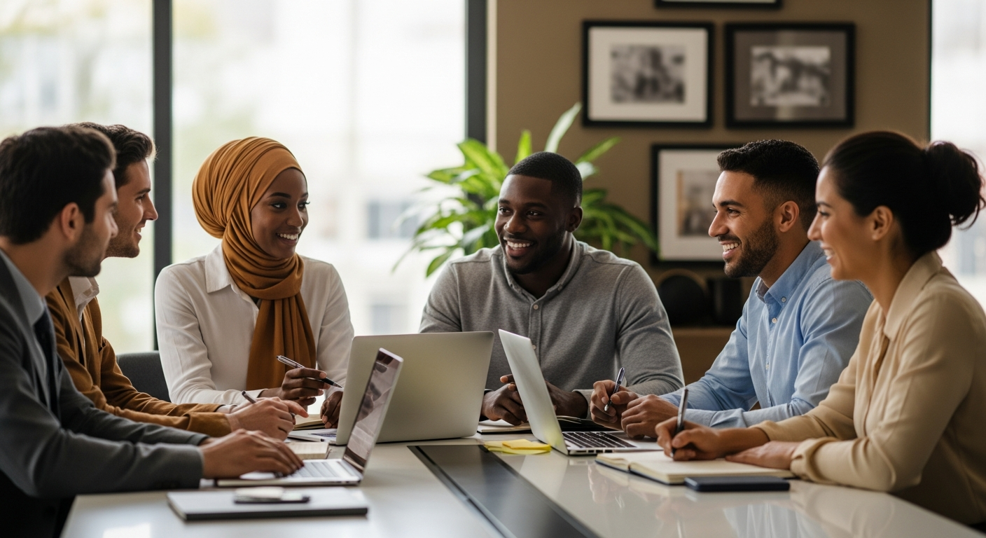 Diverse team of local business owners in the DC metro area growing smarter with Lumenaria Systems