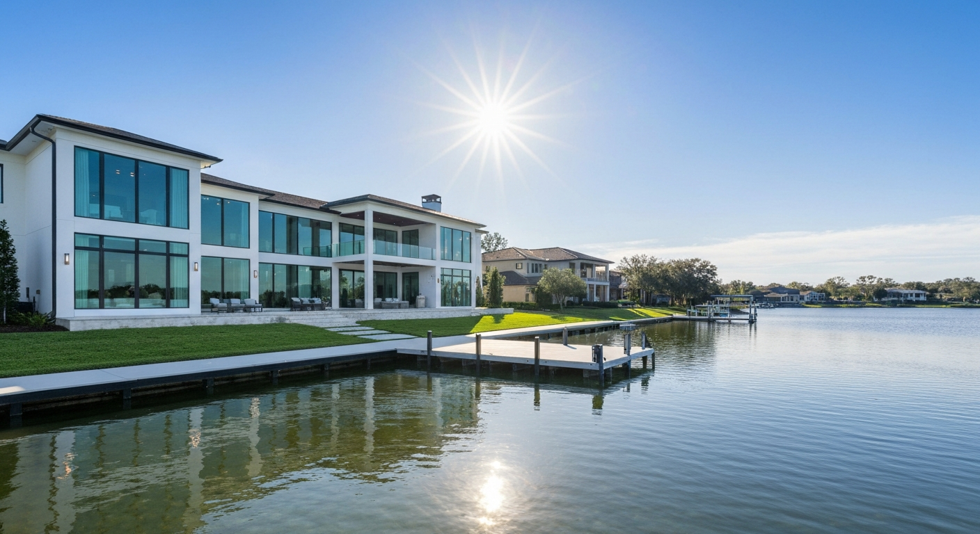 Casa nueva de lujo en Windermere Florida mansión moderna