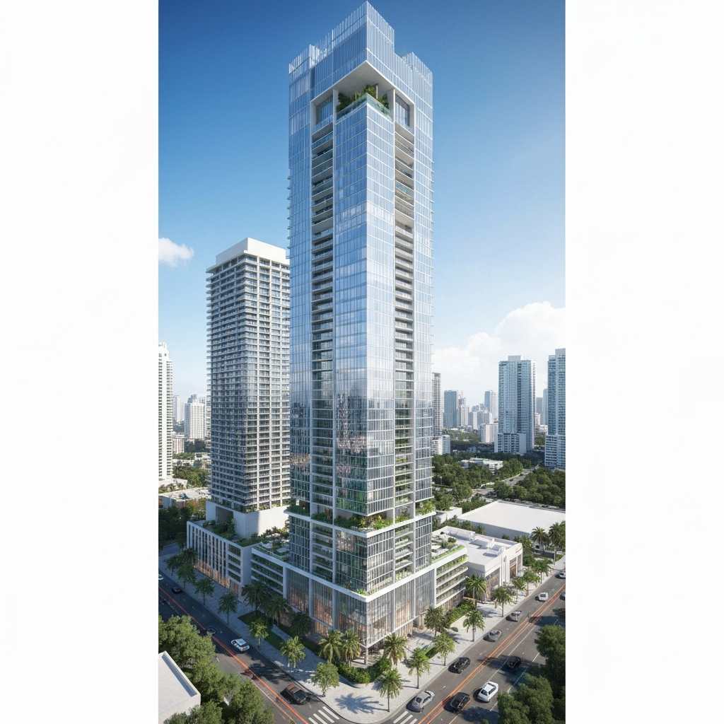 Moderna torre de lujo nueva en Brickell Miami inversión
