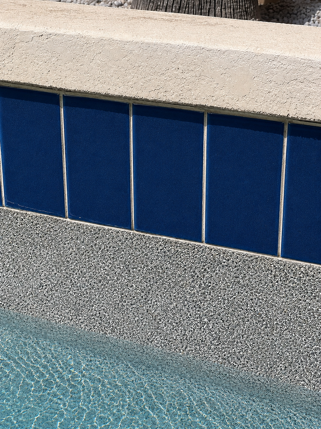 Pool tile after cleaning