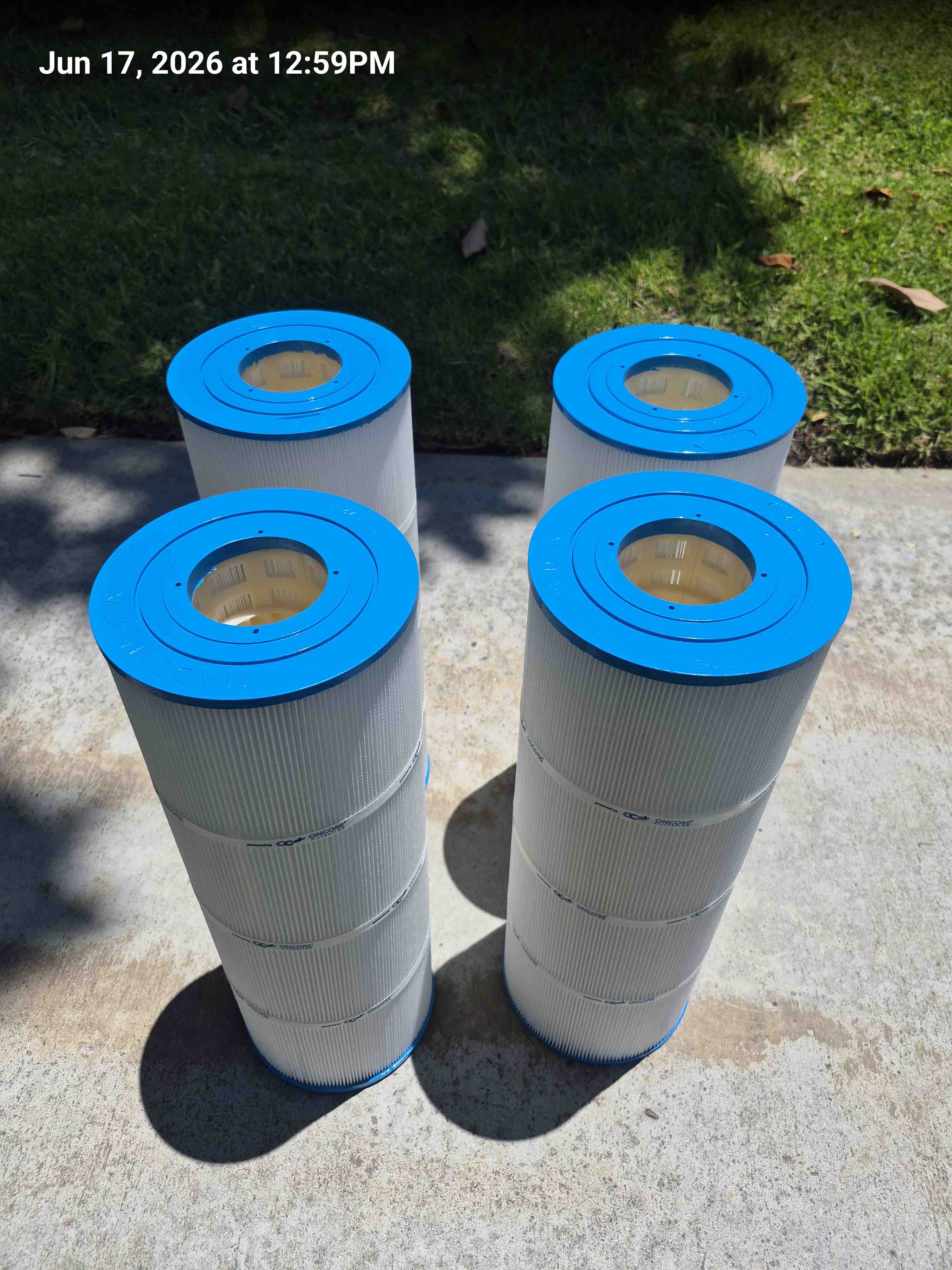 Clean pool filters after professional cleaning