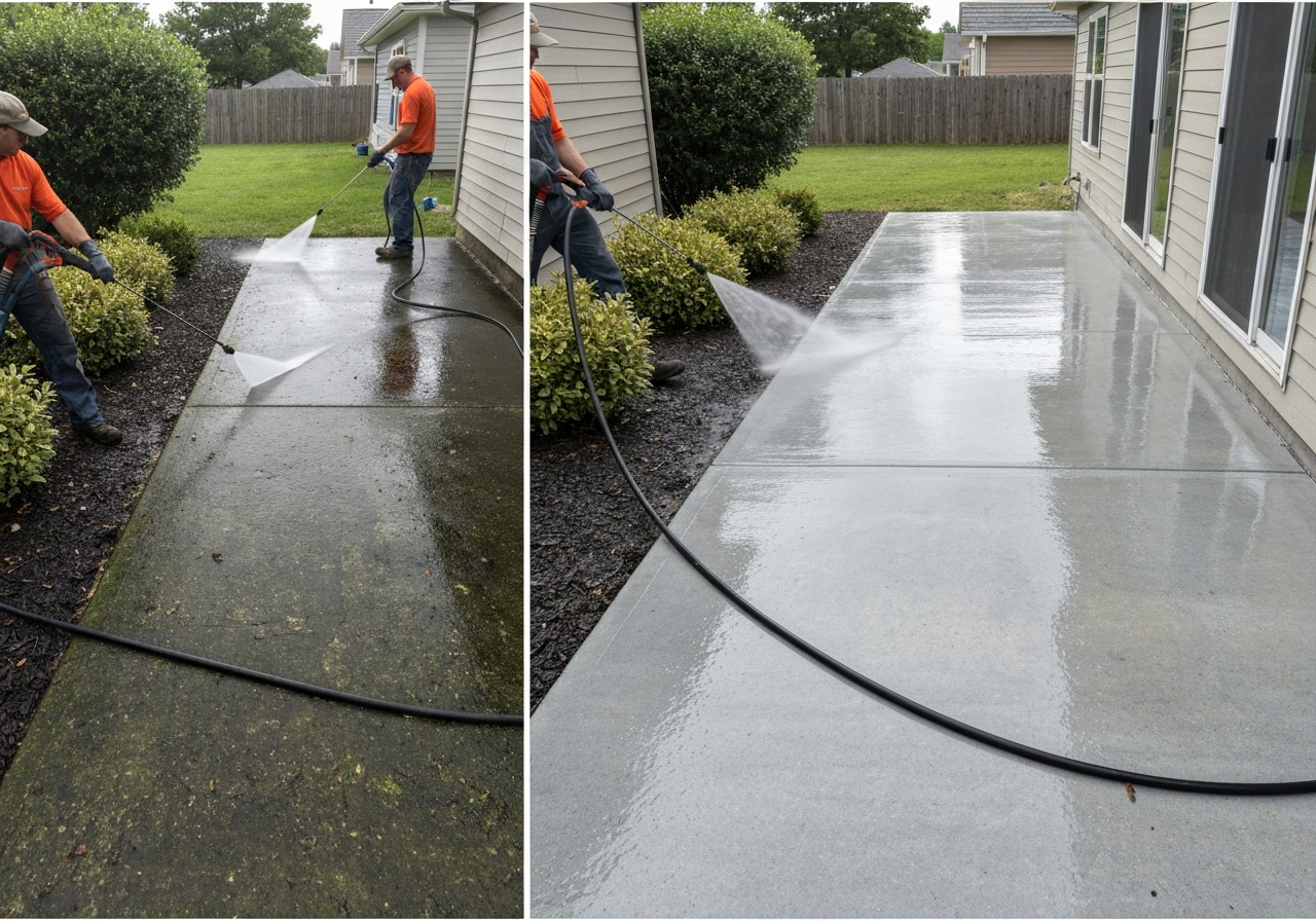 Pressure washing walkways and patios Syracuse NY