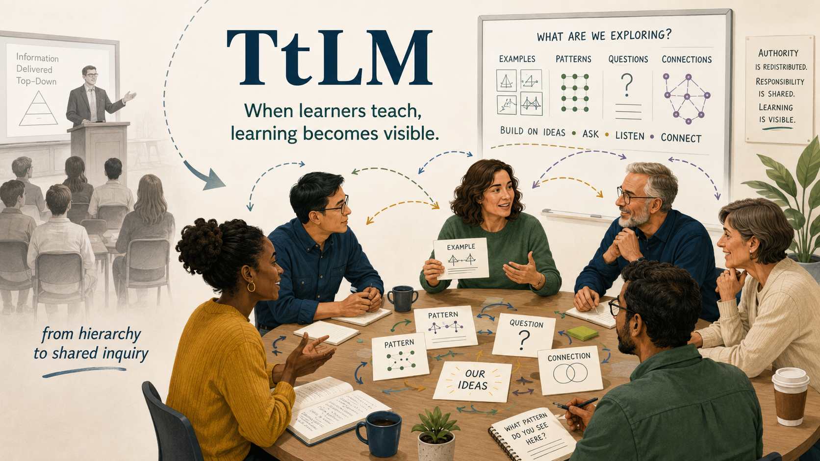 TtLM — When learners teach, learning becomes visible. From hierarchy to shared inquiry.