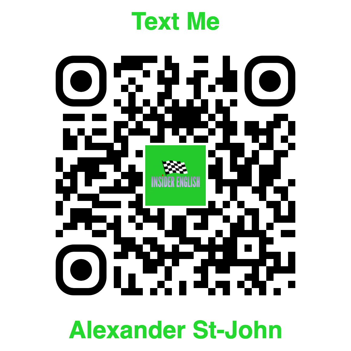 Alex St. John WhatsApp QR code