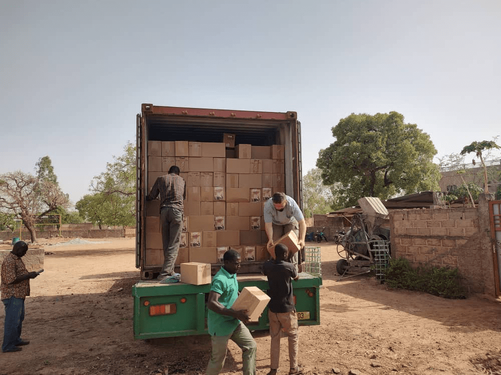 Shipped Bibles to Burkina Faso
