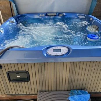 Sparkling clean spa serviced by our team