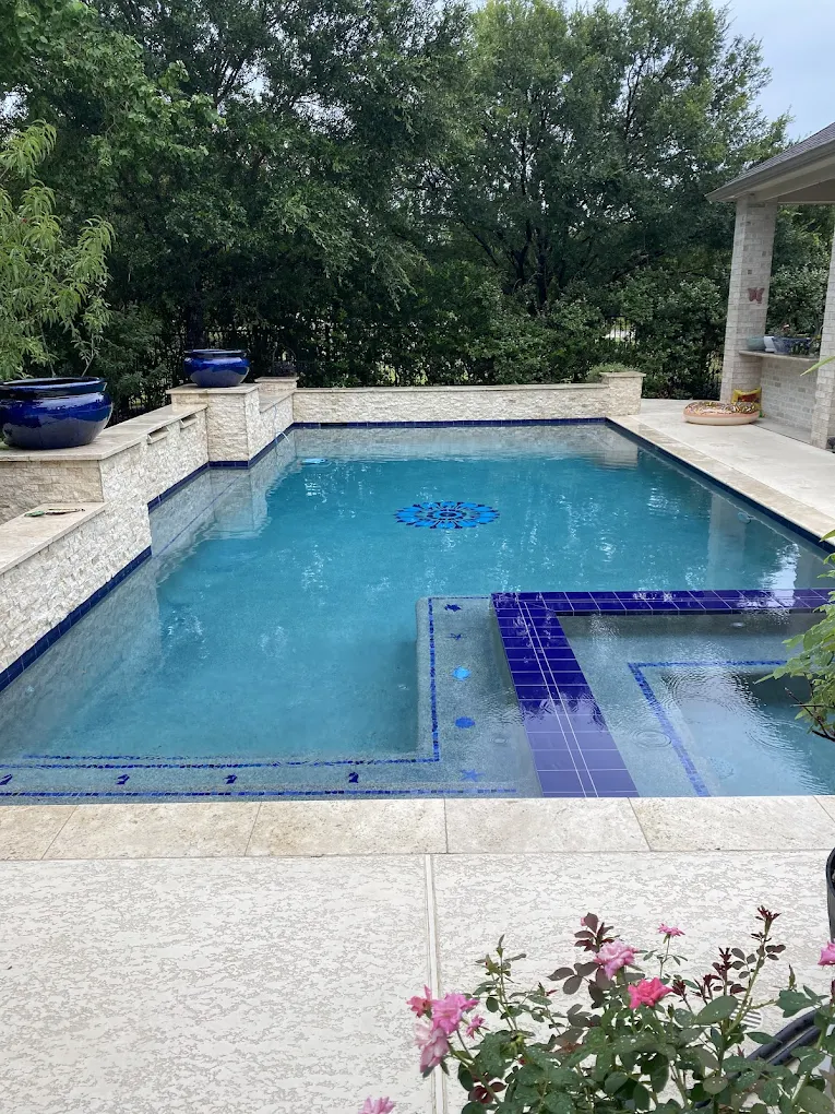 Beautiful residential pool cared for by G-Whizz Pool Cleaning
