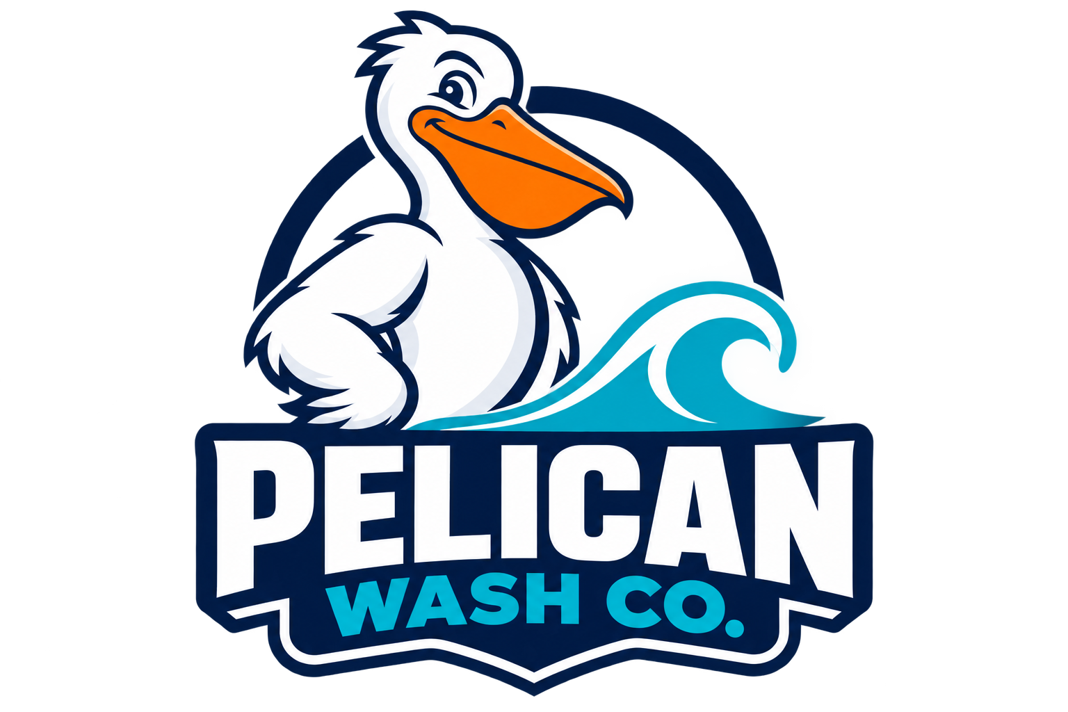 Pelican Wash Co. logo