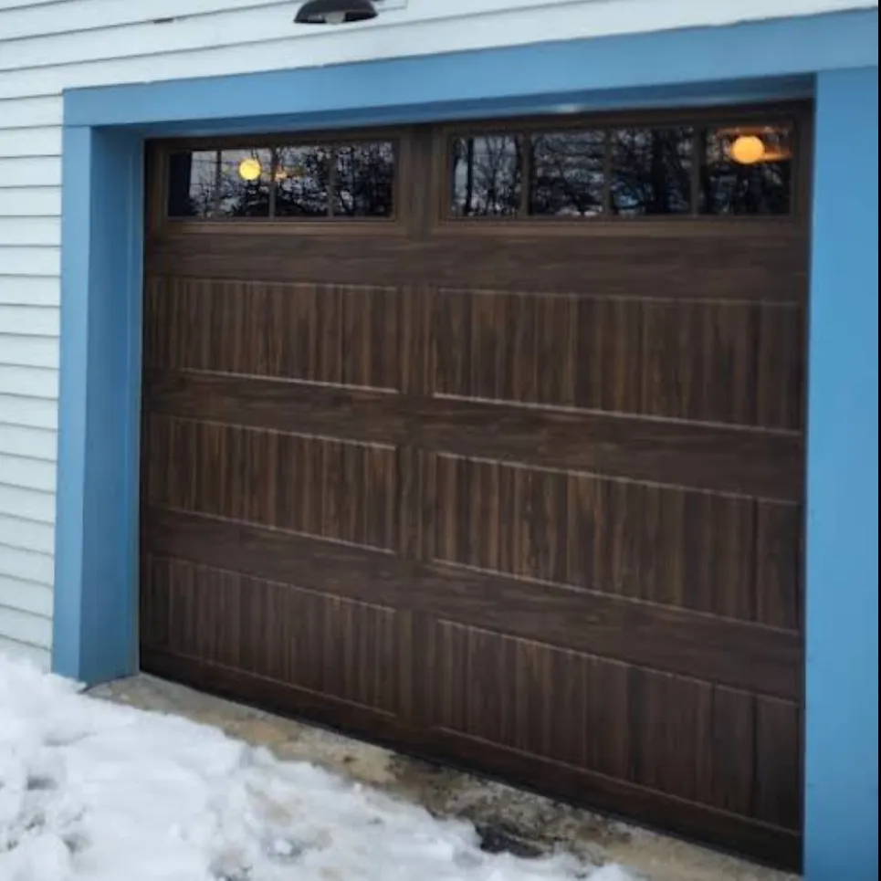 Custom garage door installed by Z & Z Overhead Door in Northern CT