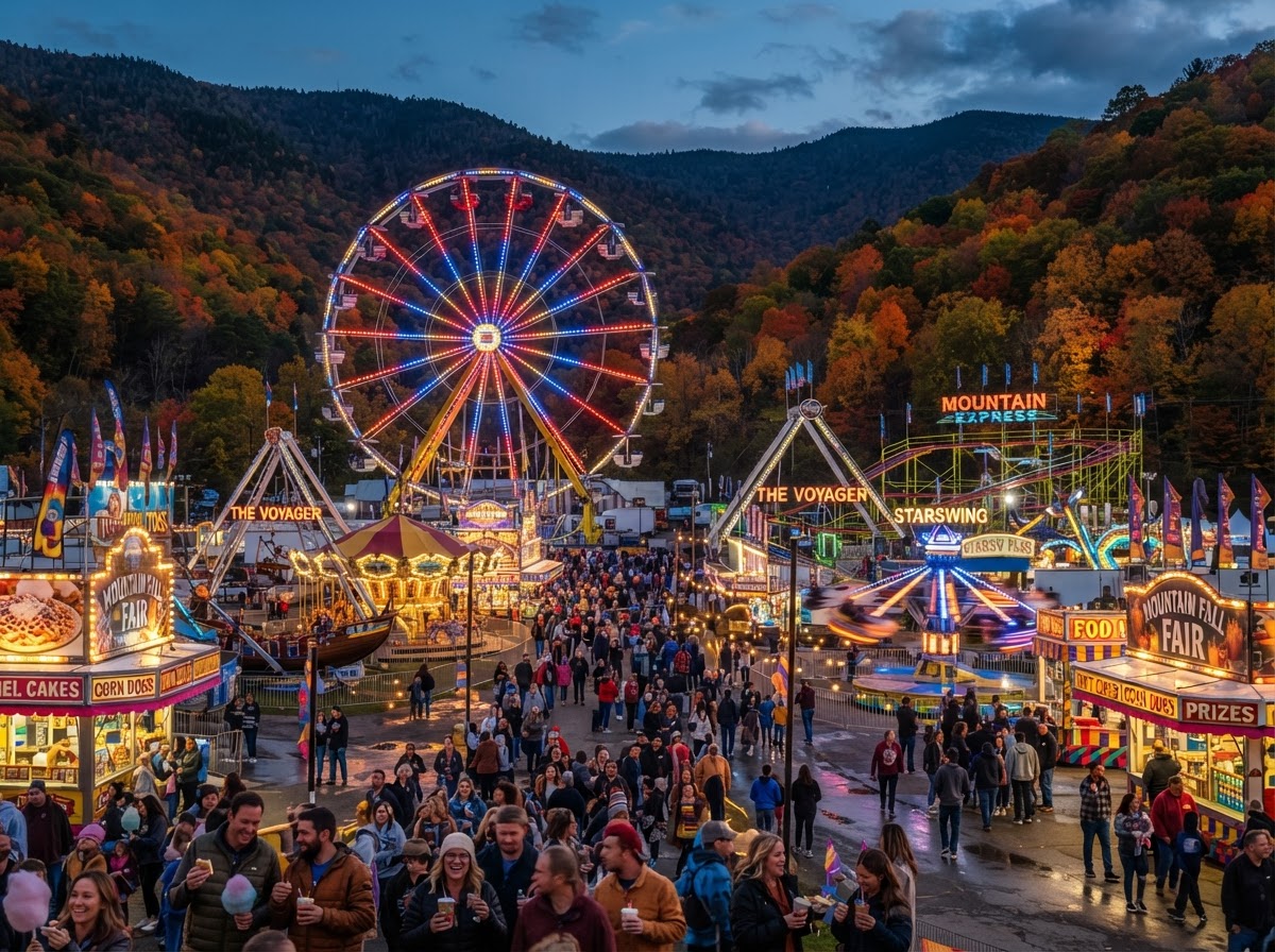 Chattahoochee Mountain Fair in Clarkesville Georgia in fall