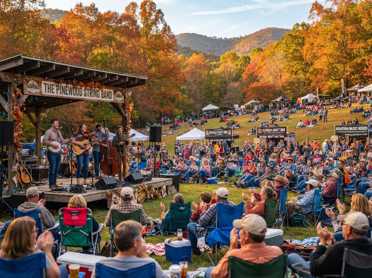 Yellow Daisy Festival at Stone Mountain Park in early fall