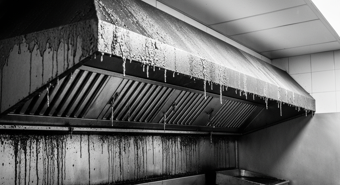 Health inspection will shut you down for your exhaust hood (Avoid it like this)