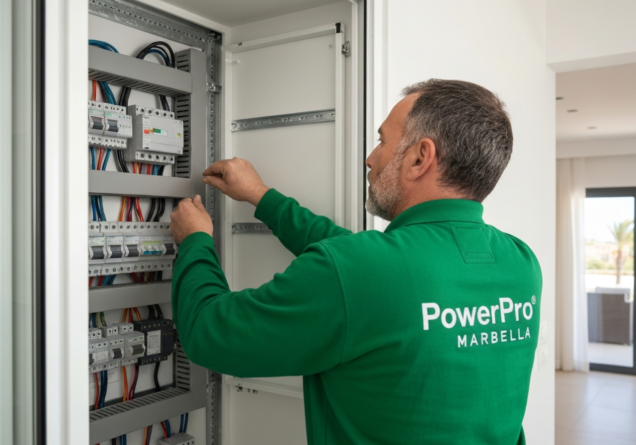 Electrical installation in Marbella: Prices, regulations and when to rewire