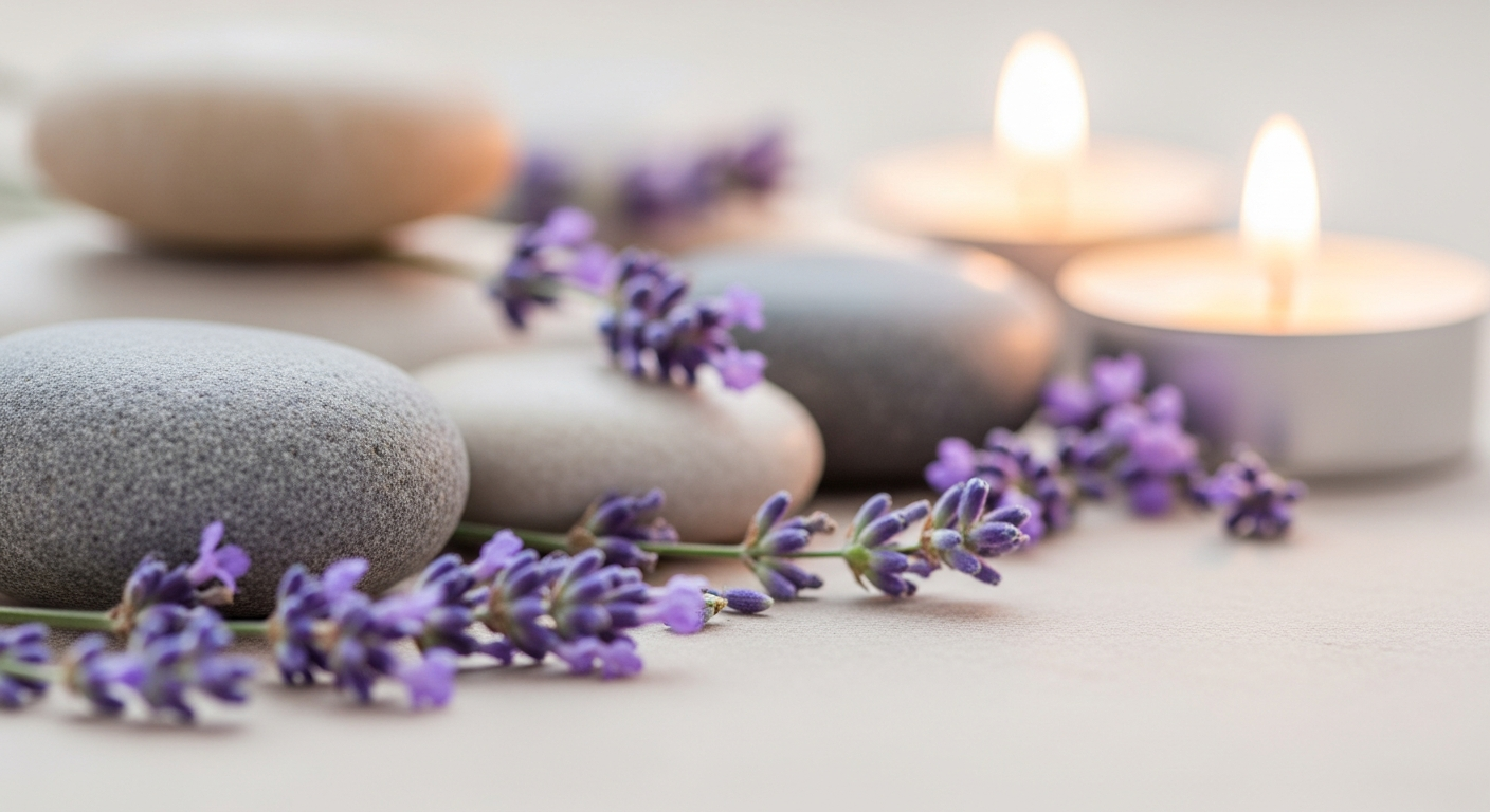 Relaxing lavender background