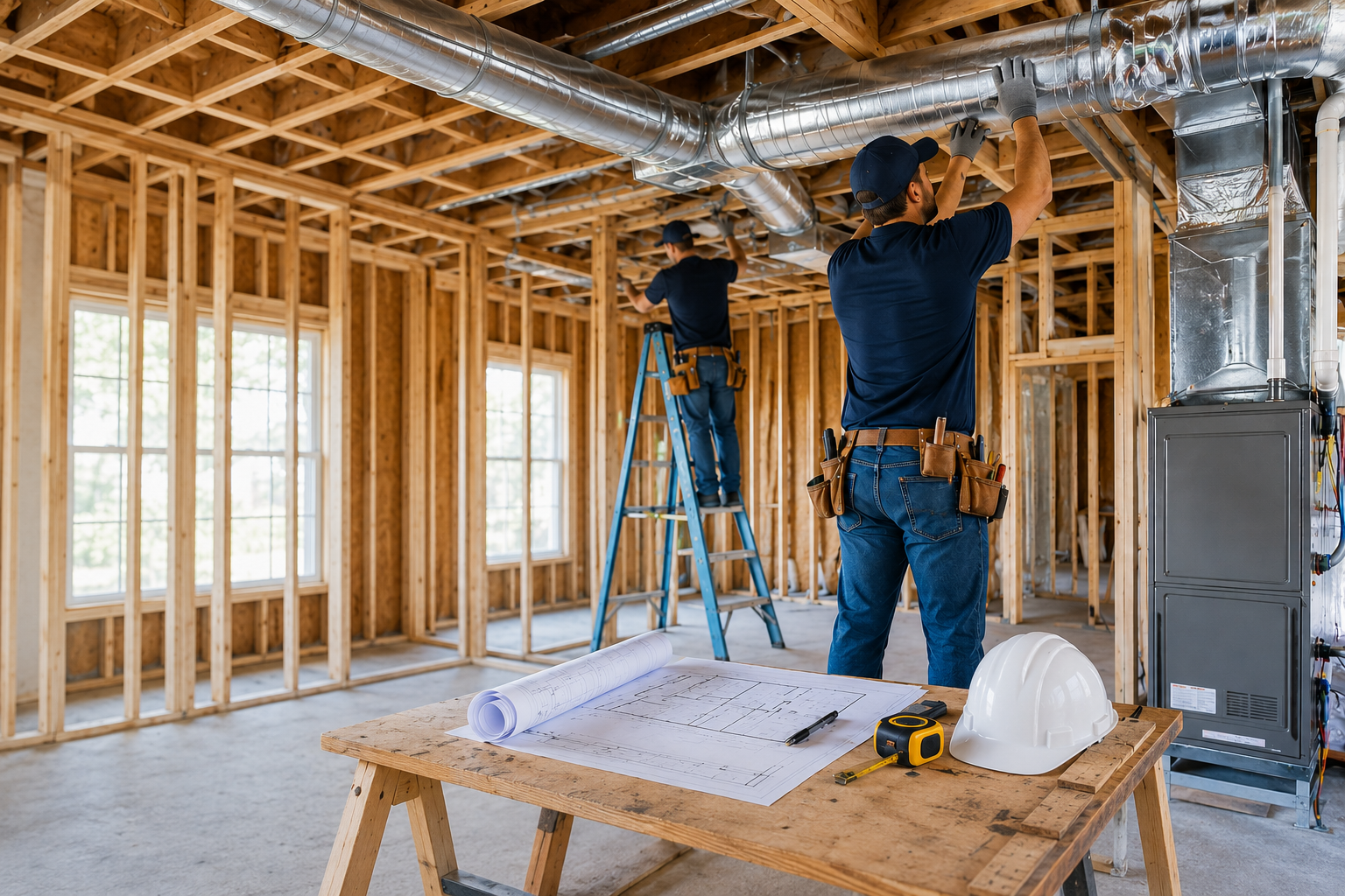 Comprehensive HVAC design, ductwork, and installation services for new construction and home remodeling projects.