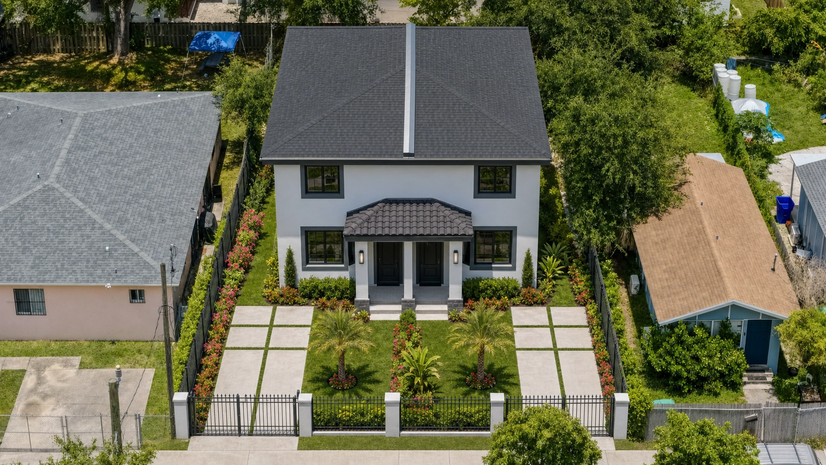 Aerial View - Front property line