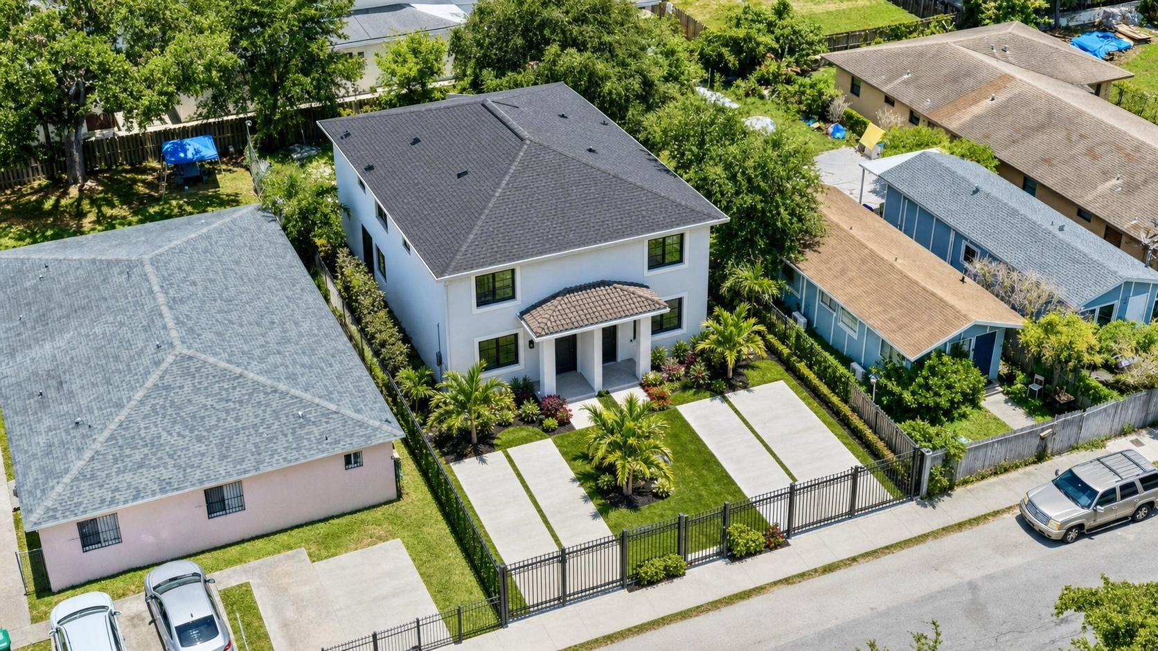 Aerial View - Angled street view
