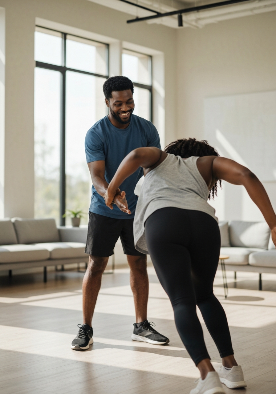 Physiotherapist treating a patient for various conditions in Nairobi