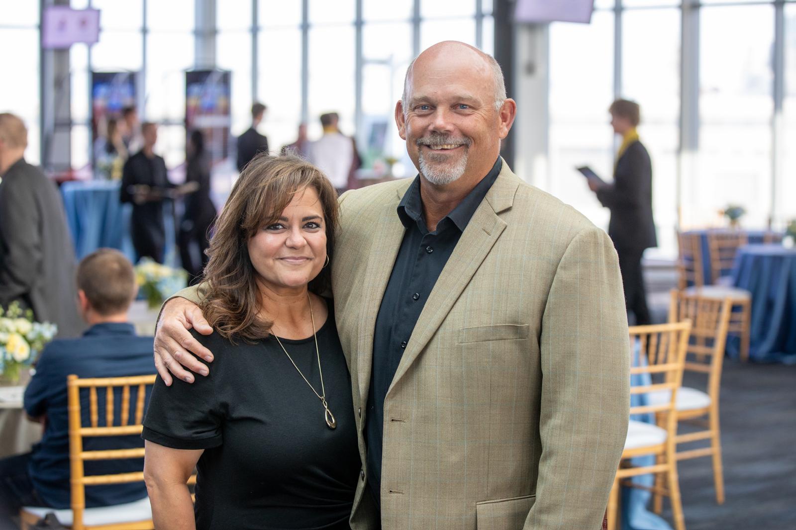 Coach Skip Hanks with wife Nikki