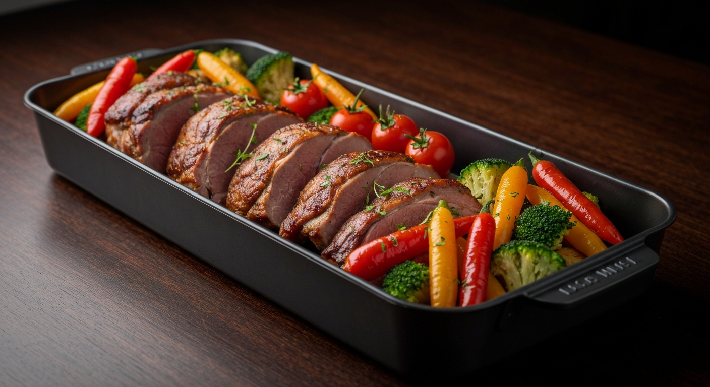 Beautiful dinner pan catering setup